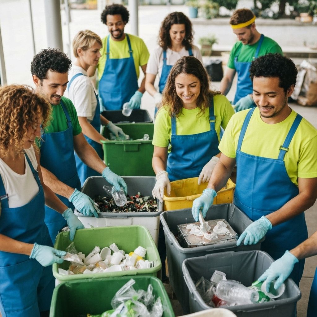 Eco-friendly party cleanup service