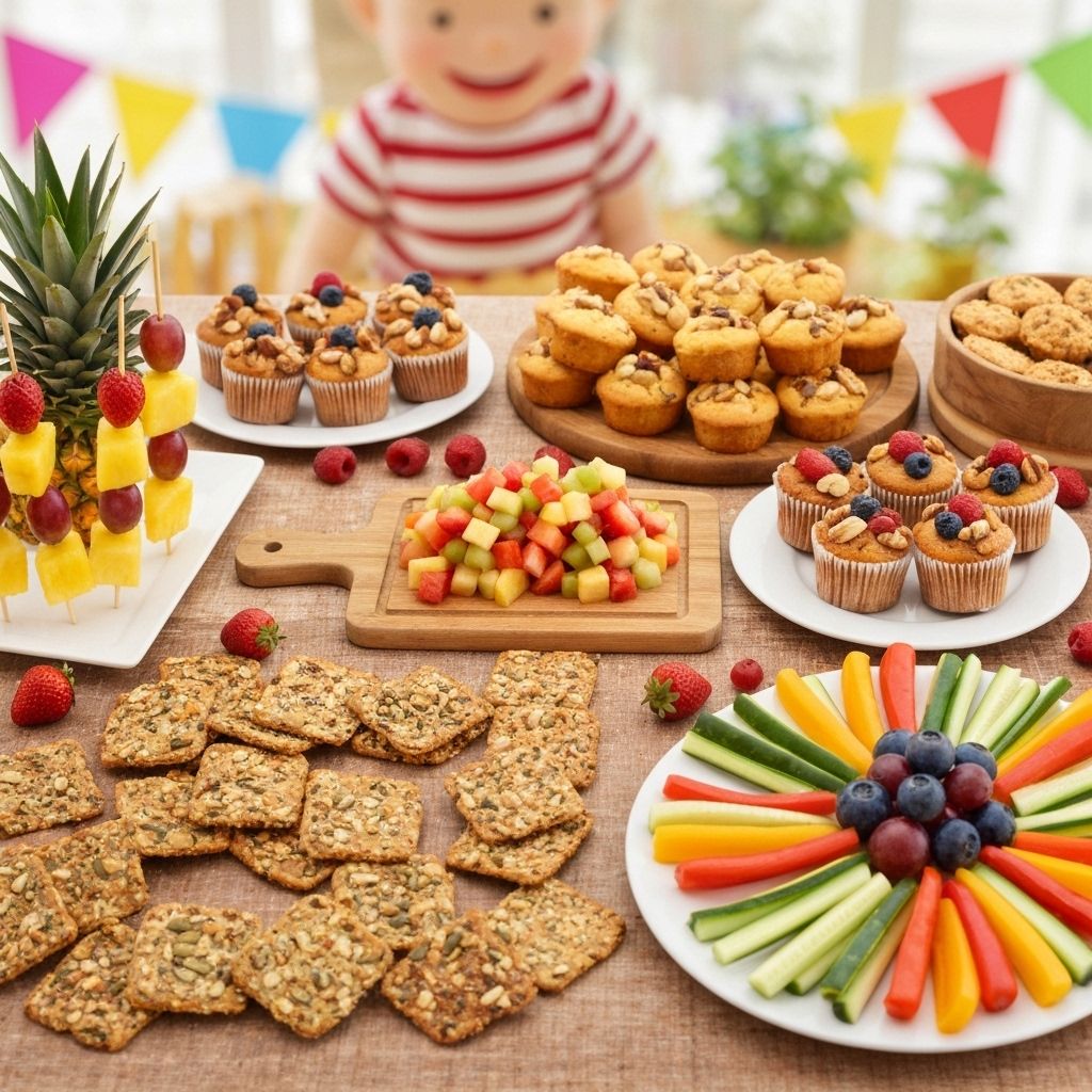 Organic healthy party treats and snacks